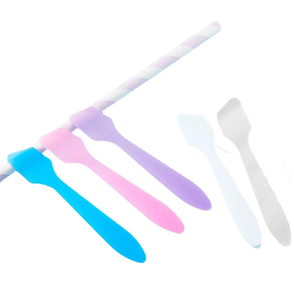 

300Pcs/lot Mini Makeup Spatulas Reusable Cream Tip Spatulas Frosted Cosmetic Spatulas Scoops