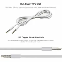 Cord 3.5 mm To 3.5mm Plug Stereo Gold-plated Plug Car Aux Cord Audio Cable Audio Wire Aux Cable Speaker Auxiliary Cable - Image 6