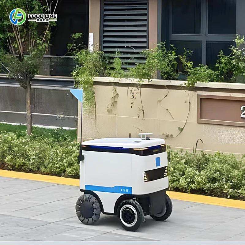 Robot di Consegna per Camere d'Albergo Personalizzato, Resistente agli Urti, Robot Intelligente Autonomo per Trasporto e Consegna Cibo - immagine 2
