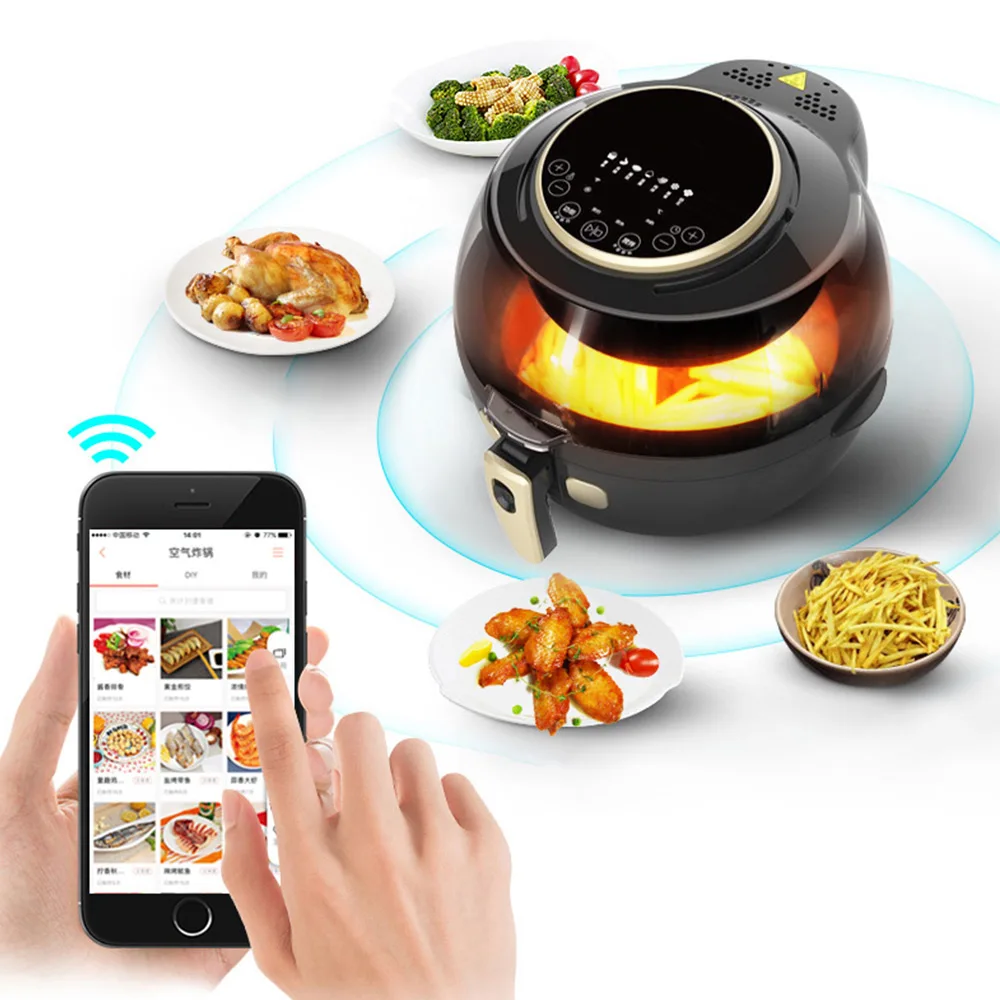 Houehold Intelligent Air Fryer Multifunctional Large Capacity Fryer Automatic French Fries Machine Air
