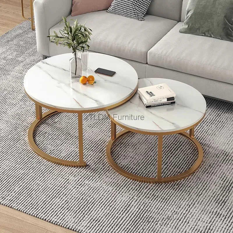 

Round Garden Coffee Table Minimalist Center Hotel Apartamento Nordic Breakfast Makeup Dining Table Modern Mesa Balcony Furniture