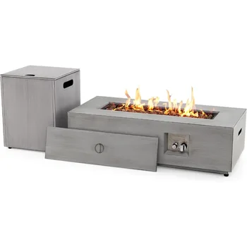 2-Piece Propane Fire Pit Set 1