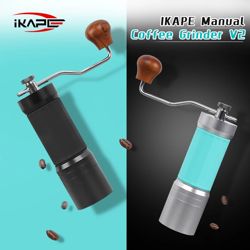 IKAPEManualCoffeeGrinderV2PremiumHandEspressoGrinderwithConicalHeptagonBurrPortable