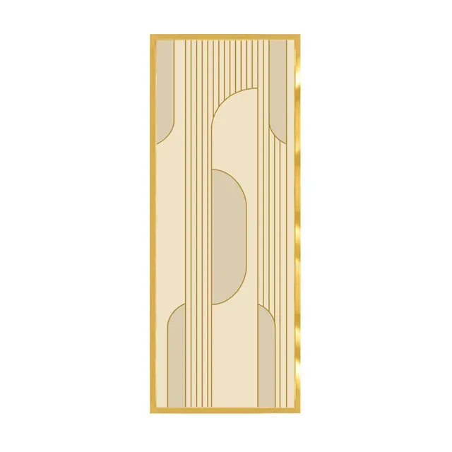 Könnyű Luxus Rozsdamentes Acél Képernyő Partíció Üveg Nappali Otthoni Modern Művészeti Dekoráció Bejárat Hálószoba - Image 6