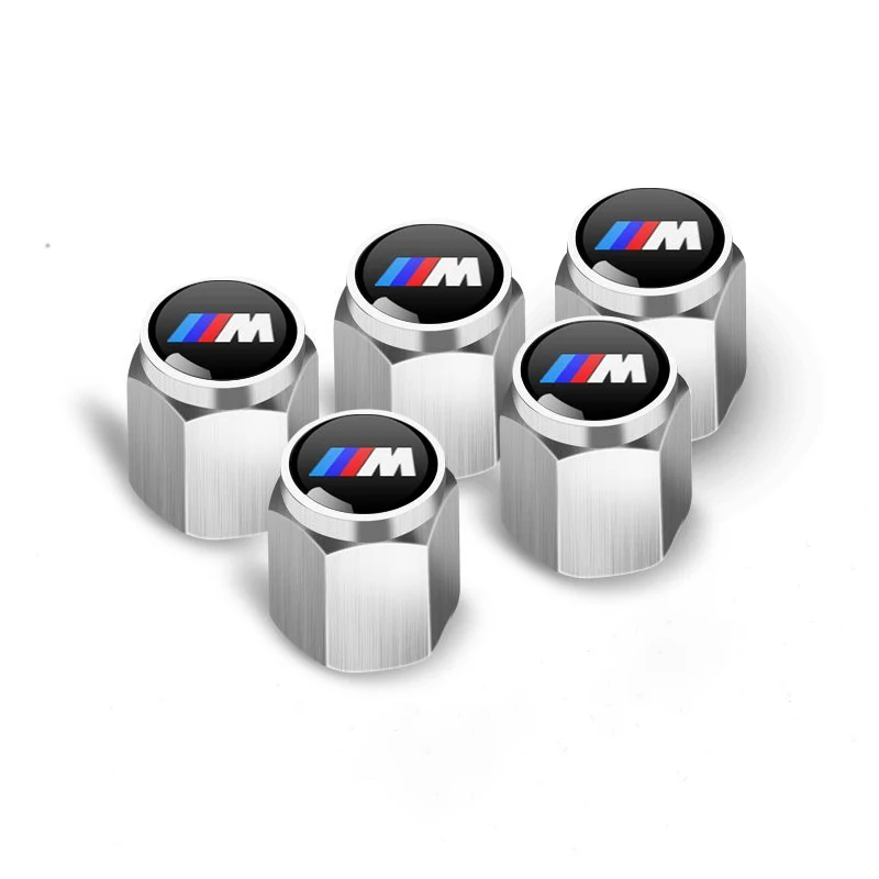 5개 자동차 휠 타이어 밸브 캡 타이어 림 스템 커버 에어더스트 BMW M E46 E90 F20 E39 E91 E87 E60 E93 F10 X3용 인테리어 스티커