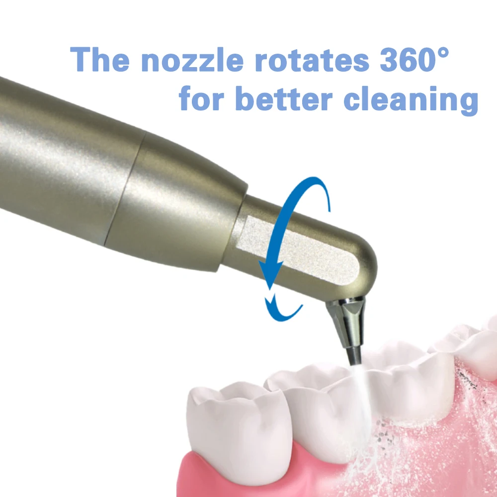 XND Dental Aluminum Oxide sandblasting gun Micro Blaster Microetcher Technician Air Polisher Surface Roughening Tool 2/4 Holes 6