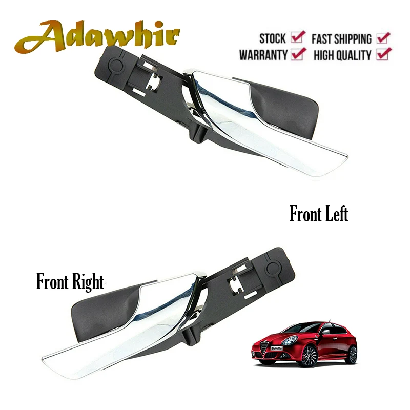 Car Chrome Interior Door Handle For Alfa Romeo Giulietta 2010 - 2019 Front Left Or Right Side 156092167 156092165