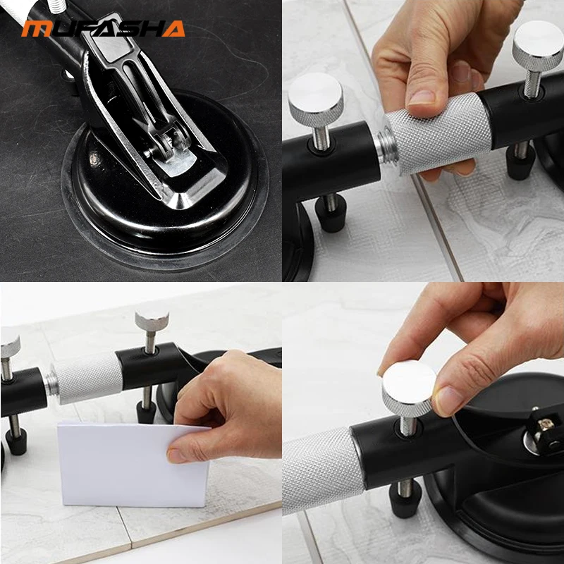 Car Repair Suction Cup MUFASHA 20-75kg Aluminum Alloy Suction Cup Single/Double/Triple Claws Vacuum Lifter Car Repair Tools Glass Tile Sucker
