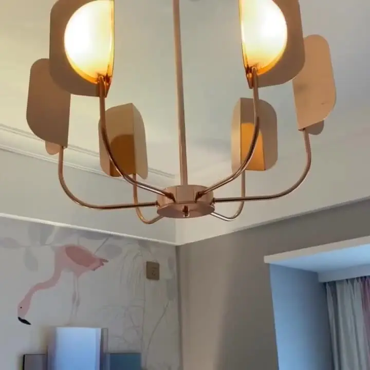 Подвесная люстра JIAYOOR золотая/черная/розового золота LED