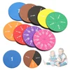51Pcs EVA Round Shaped Fractions Circles Instrument Math Educational Toys Math Learning Tool Student Teaching Gifts 2