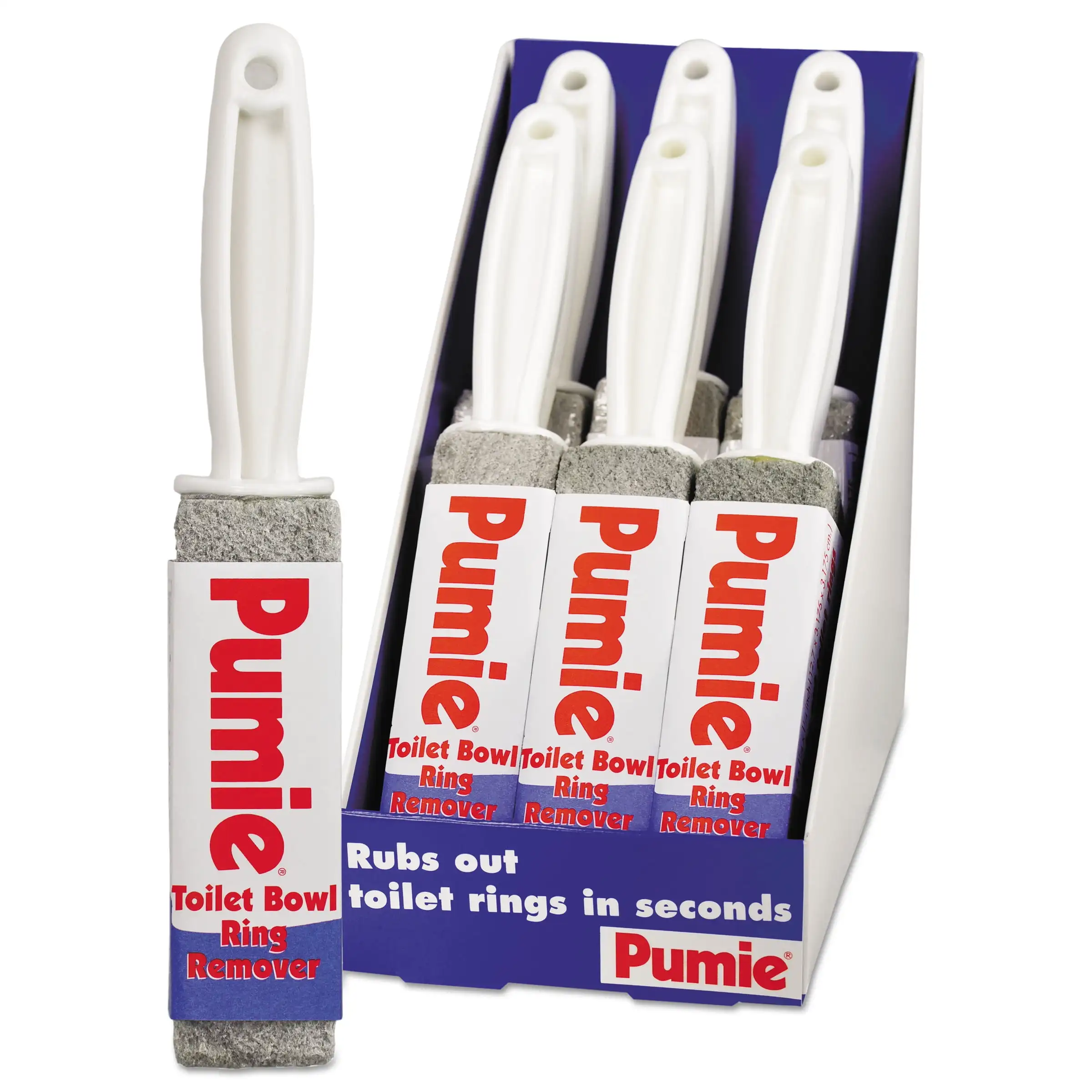 

Pumie Toilet Bowl Ring remver with Handle, Pumice, Gray