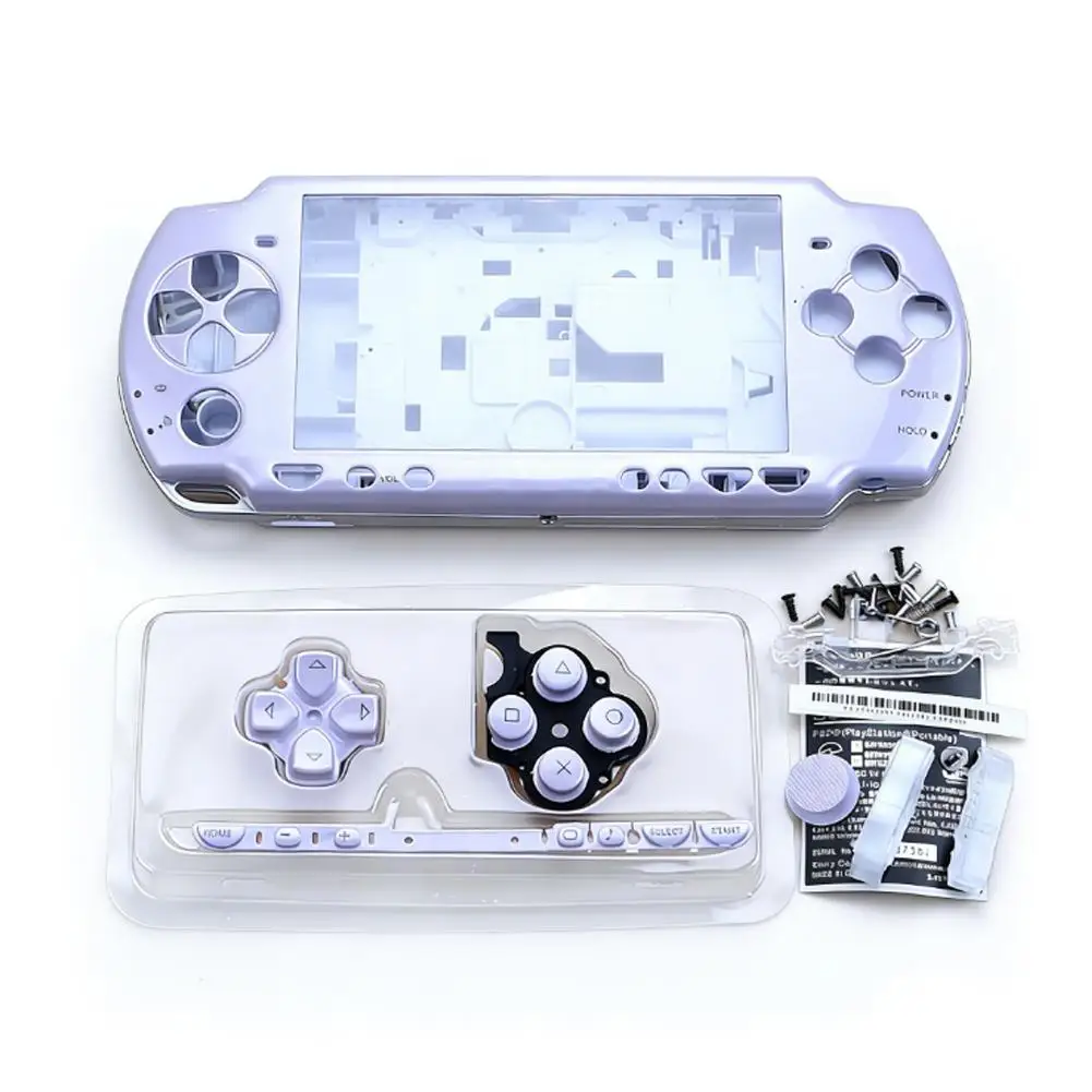 PSP2000용 긁힘 방지 풀 하우징 쉘 케이스, 풀 버튼 키트 포함 보호 커버, 고강도 ABS 소재 교체품