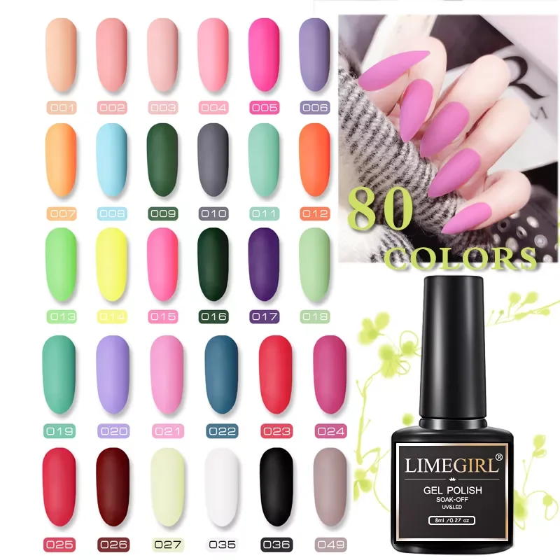 Gel Nail Polish Nail Art Vernis Semi Permanant UV Primer Manicure 8ML