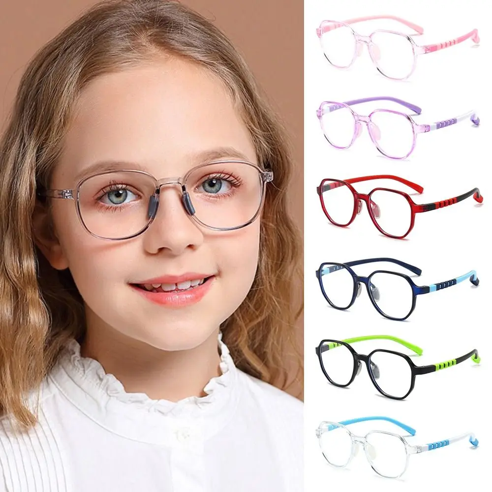 

Anti-blue Light Kids Glasses Computer TR90 Comfortable Eyeglasses Online Classes Eye Protection Ultra Light Frame