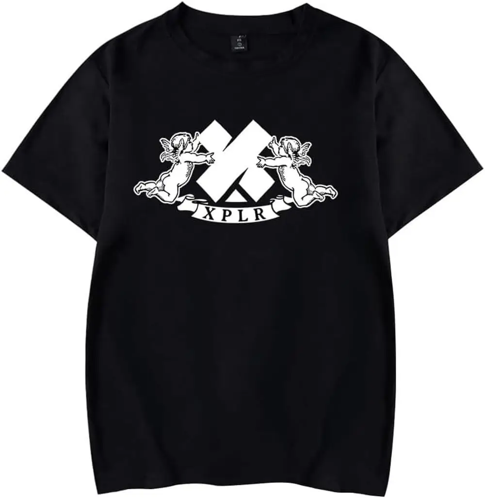 

Модная футболка XPLR Angel Sam Merch Colby, Повседневная футболка унисекс с коротким рукавом