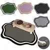 Absorbent Solid Colour Pet Mats Quick-dry Non-Slip Absorbent Wear-Resistant Leak-Proof Easy To Clean Dog Food Mats Cat Food Mats 3