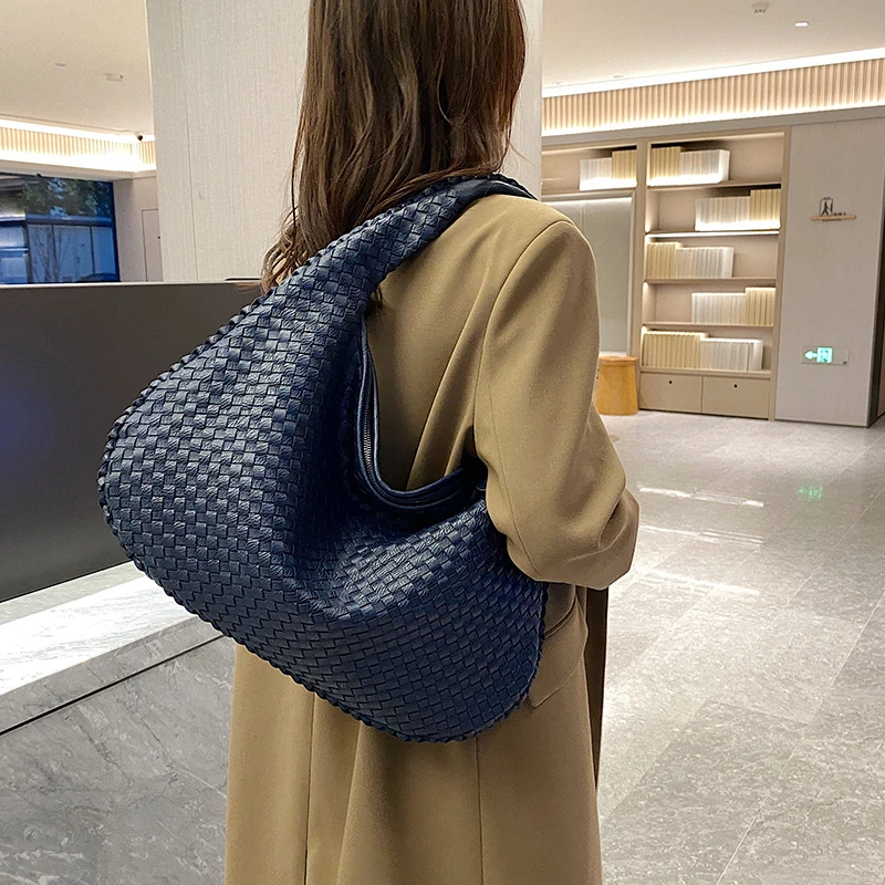 Denim Woven Totes Bag Luxury Designer Canvas Handbag Fashion Large Capacity  Jeans Woven Tote Bag 2022 Autumn Winter Shoulder Bag - AliExpress