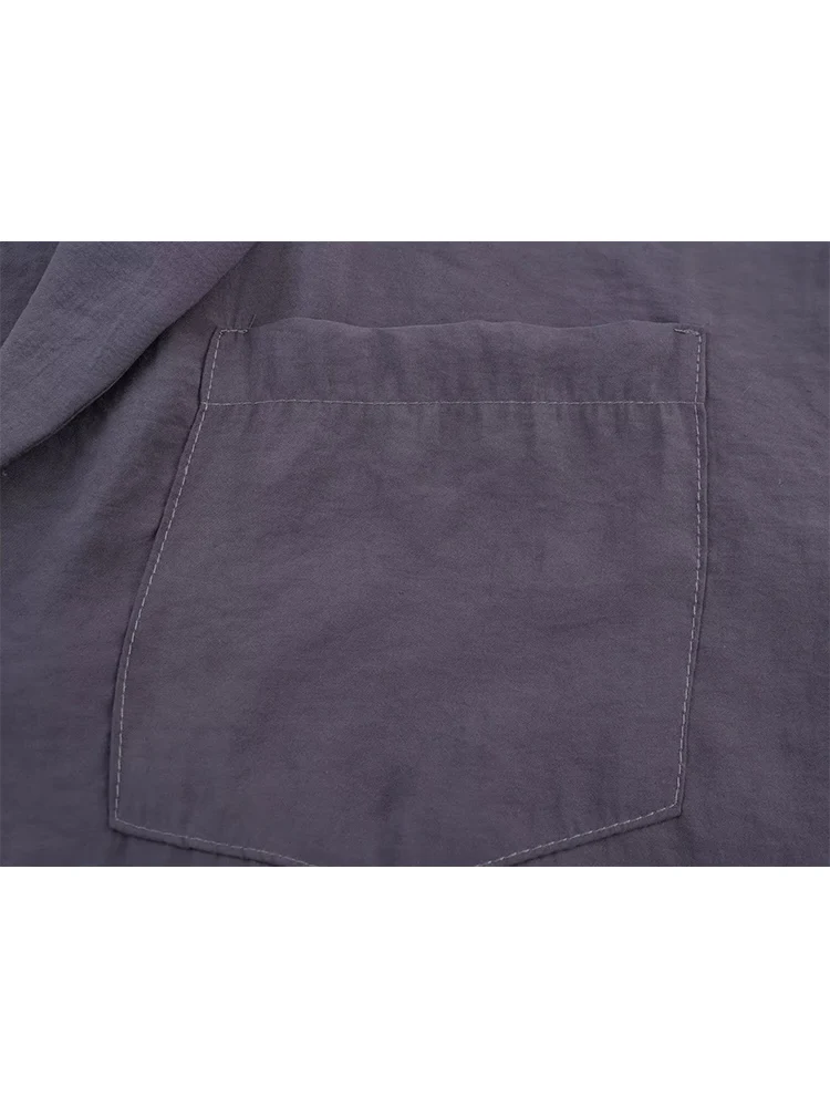 TFMLN Casual Women's Shorts Suit Summer New Stylish Solid Color Lapel Short-sleeved Shirt Top Loose Shorts Sets Simple Leisure