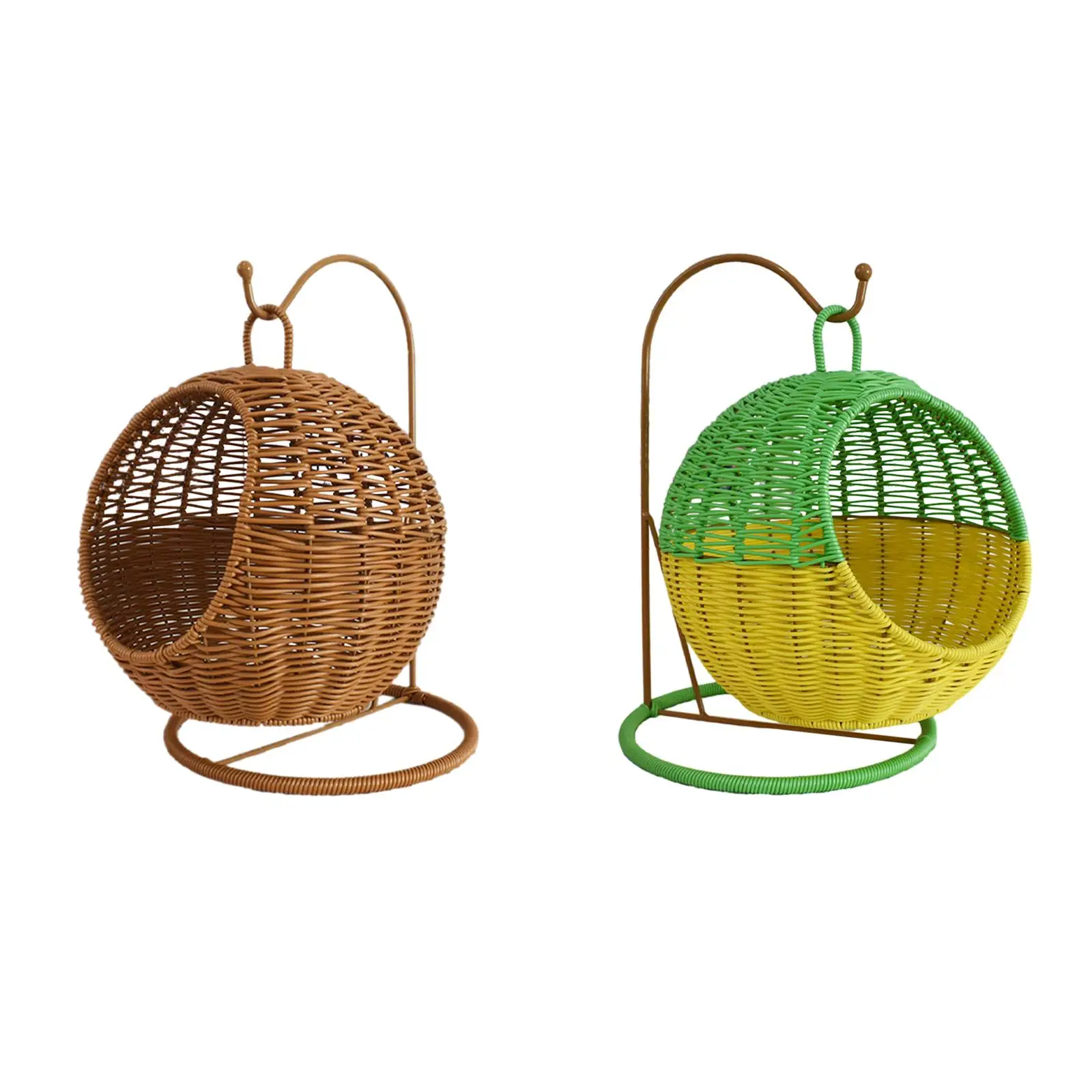 

Handwoven Fruit Basket Decorative Hanging Kitchen Basket for Home Farmhouse