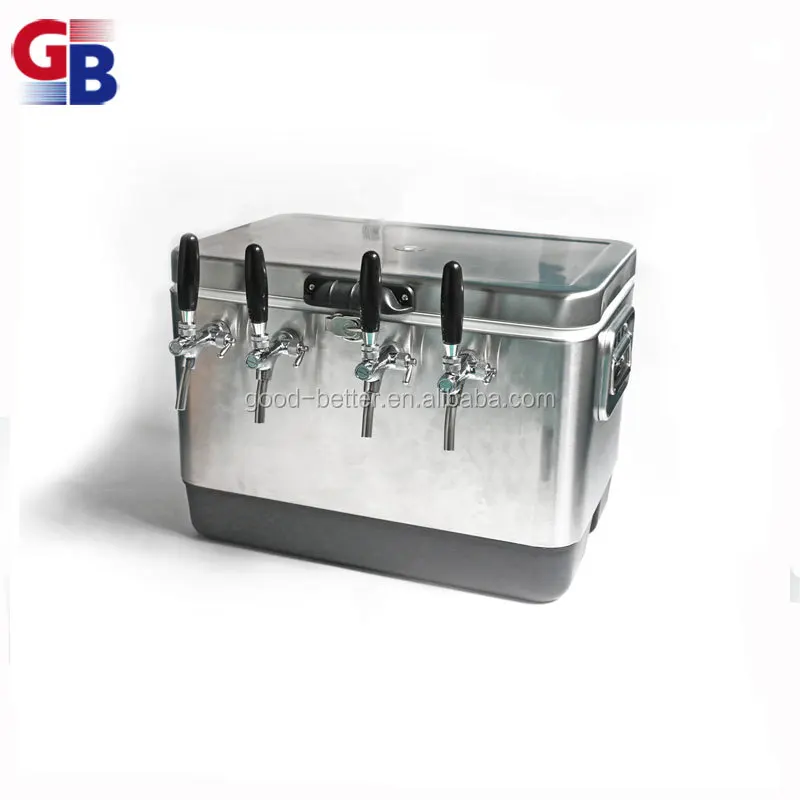 GB1110113 Hot Selling Single 304 Stainless Steel 30L Two Taps Beer Cooling Jockey Box 3