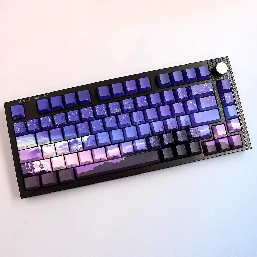 Side Print Keycap para Teclado Mecânico Keycaps Dawn Perfil Cherry Pbt Sublimação de Corante Interruptor mx 125 Chaves - Imagem 5