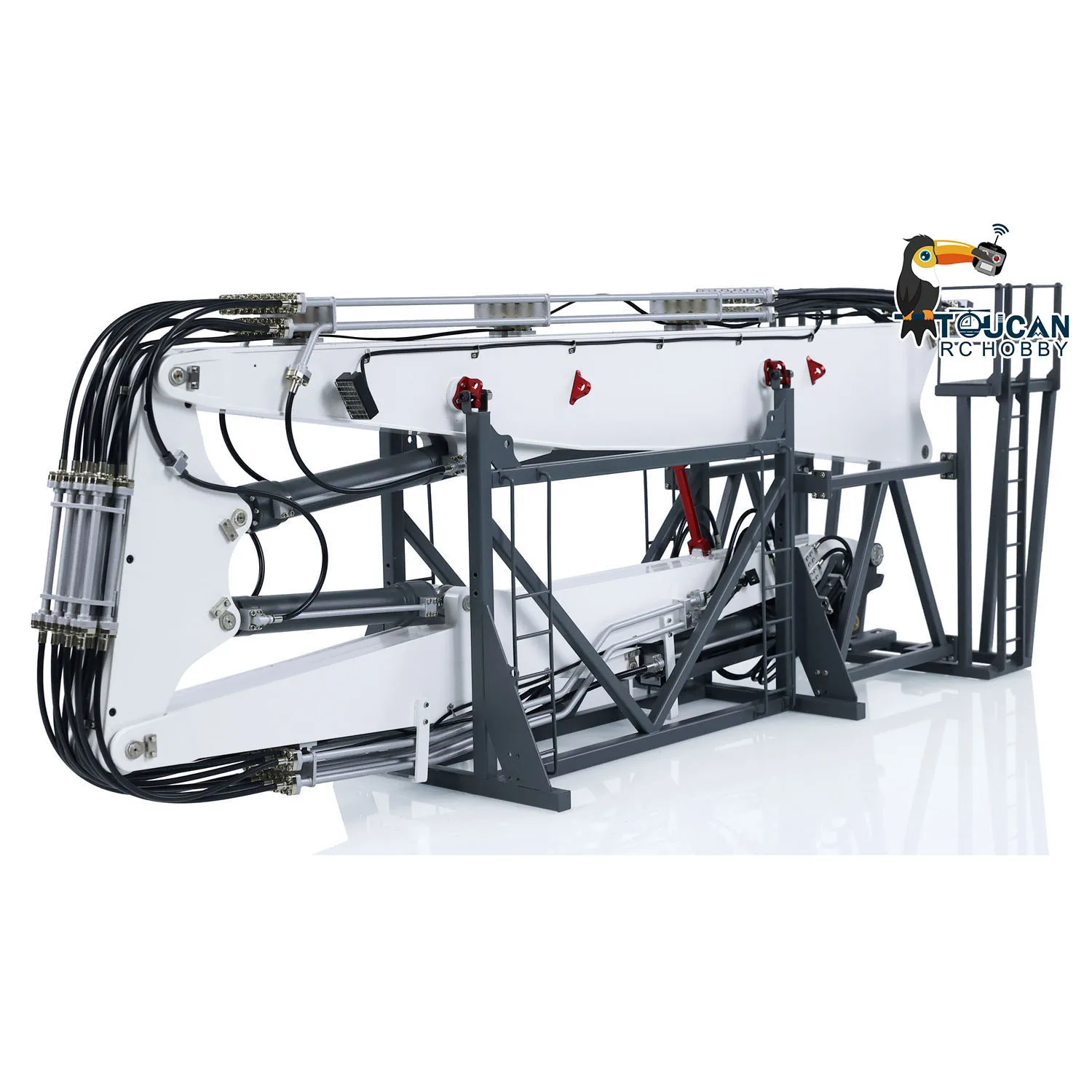 Sb8149bf320b846dd885baf798b297e322 1/14 koparki hydrauliczne RC K970-300 maszyna do rozbiórki z wymiennym 2-ramiennym zdalnie sterowanym dźwiękiem TOUCAN