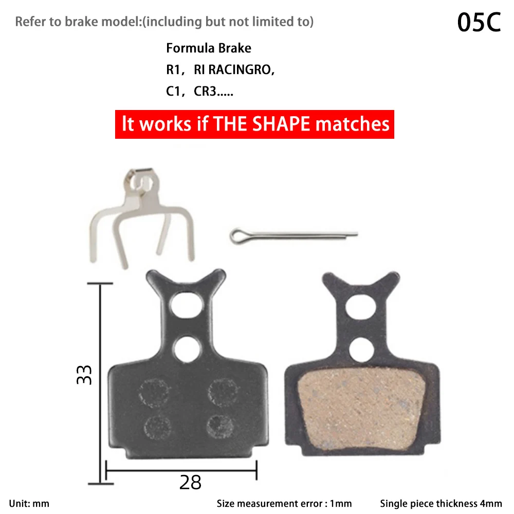 Bicycle Disc Brake Pads bicycle disc brake pads brake pads bike brake pads for Formula The One RX R1R R1 R0 T1 Mega The One FR C1 CR3 Ceramic/Resin/Copper MTB Mountain Brake Parts