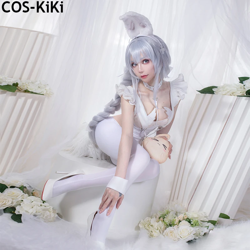 

COS-KiKi Azur Lane MNF Le Malin Bunny Girl Game Suit Cosplay Costume Sexy Lovely Uniform Halloween Party Role Play Outfit Women