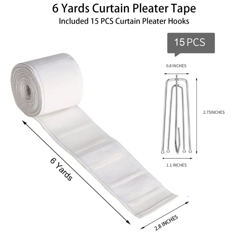 wholesale white curtain pinch tape pull