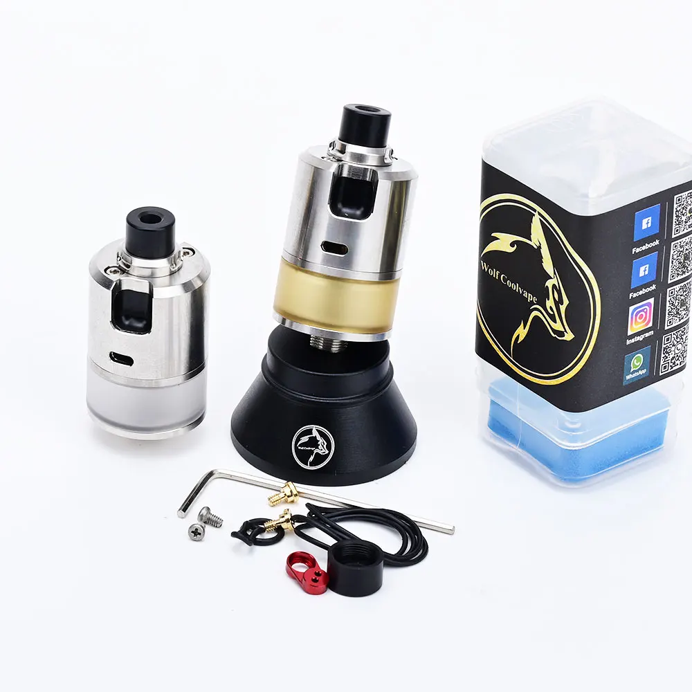 

Wolfcoolvape BF-99 Cube MTL RDTA 2,5 мл обслуживаемый бак 316SS 22 мм атомайзер BF-99 Cube MTL DTL RDTA