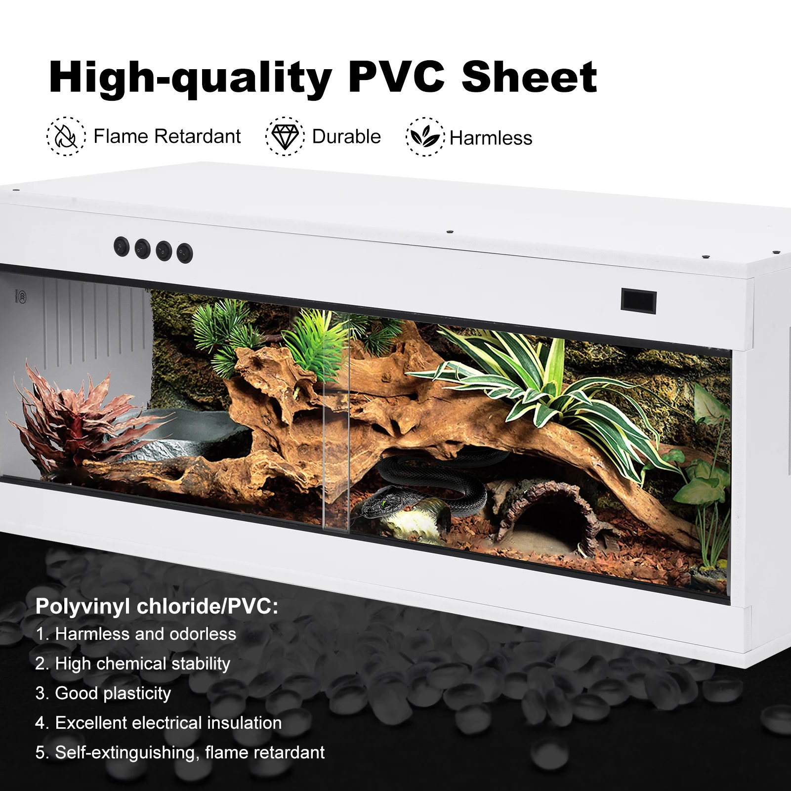 Tempered Glass Reptile Enclosure 5
