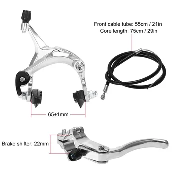 1 set anteriore/posteriore Fixie kit freno bici da strada freni pinza laterale compatibili con set freno mountain bike Cruiser