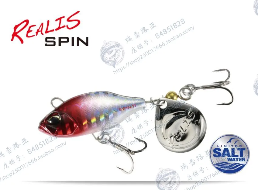 

Japan DUO REALIS SPIN Seawater Edition 11g 14g VIB Composite Sequins Full Layer Perch Tipping Bait