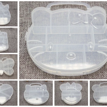 투명 플라스틱 오거나이저 케이스 구획, 쥬얼리 비즈 디스플레이 보관함
