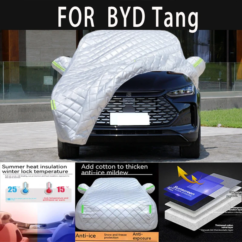 

For BYD Tang auto hail proof protective cover, snow cover, sunshade, waterproof and dustproof external car accessories