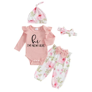 Baby Girl Letter Romper Set 1