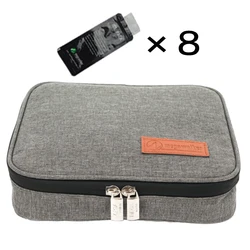Portable Insulated Diabetic Travel Case with Aluminum Foil Lining (Large bag Eight  gel)