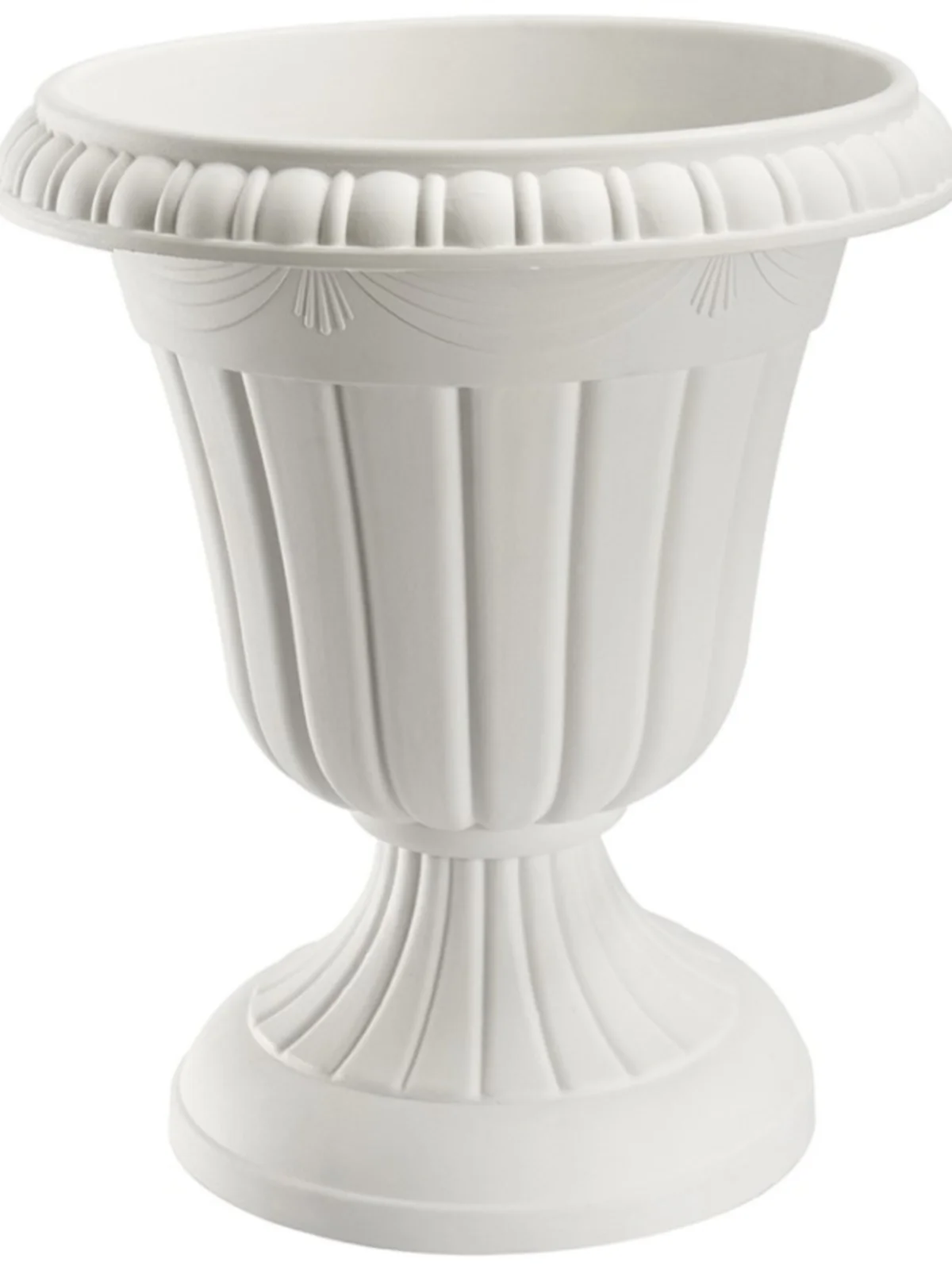 

European style retro Roman flowerpots with large diameters, creative balcony garden layout, potted plants