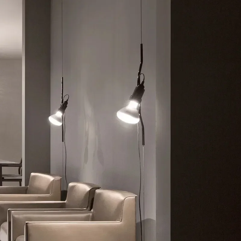 Italian Parentesi Pendant Lamp for Bedroom Bedside Lamp Living Room Ceiling to Floor Suspension Pendant Light 2