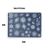 3D Nails Art Silicone Mold Pad Snowflake Snowman Santa Claus Nail Carving Manicure Tool Relief Winter Christmas Relief Mould DIY 6