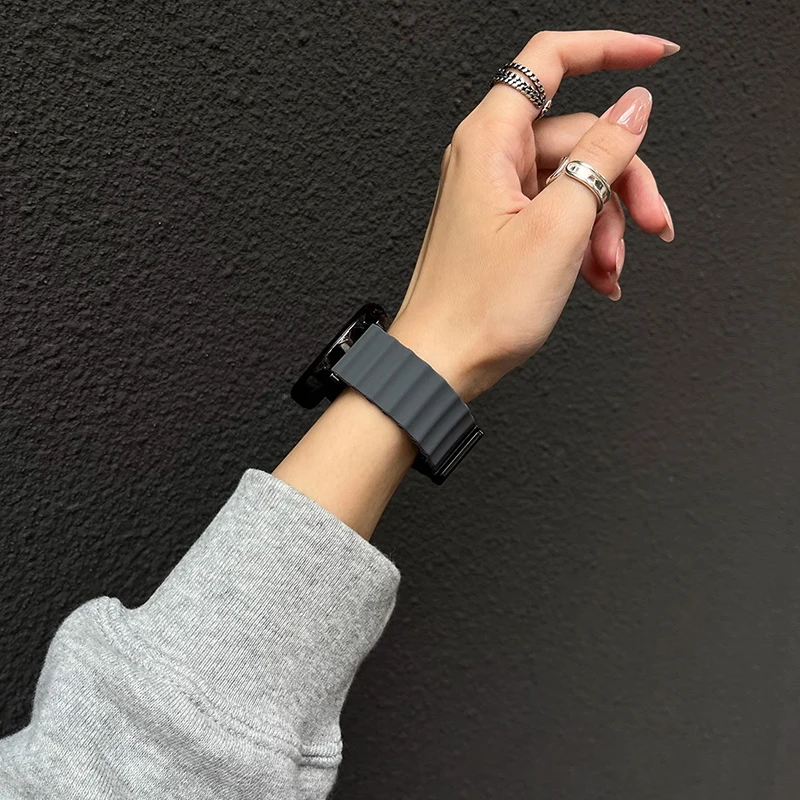 Silicone Sport Ocean Magnetic Bracelet Strap