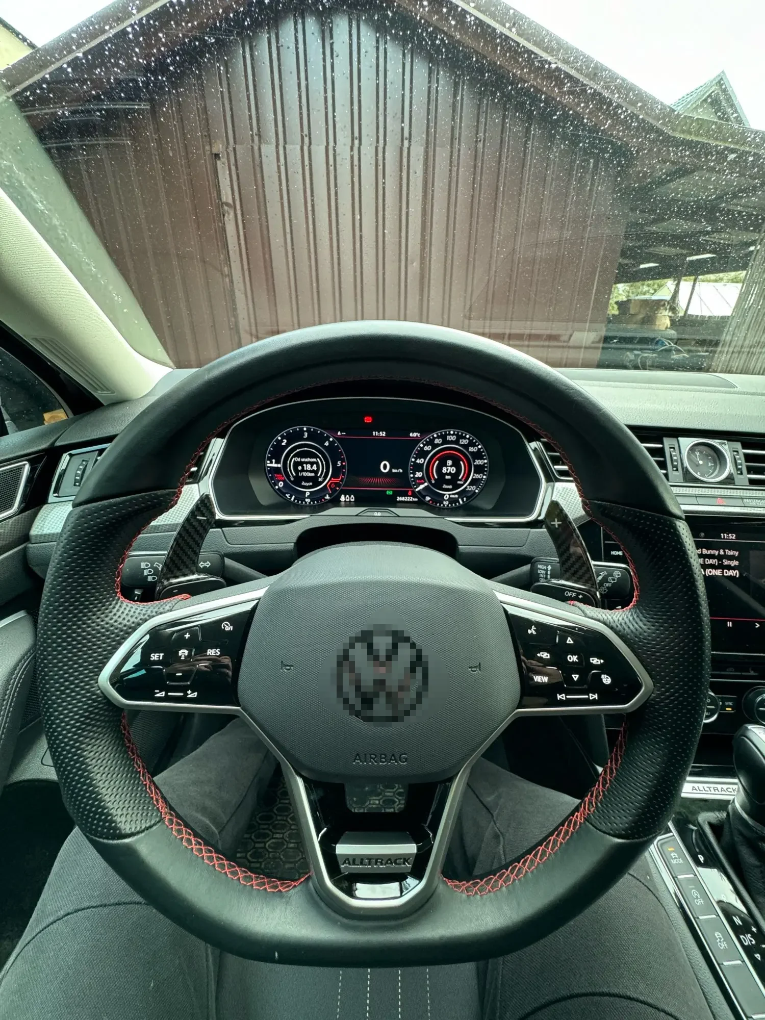 Steering Wheel Carbon Fiber Paddle Shift Compatible with VW Golf 8 MK8 GTI/R/R line cc  Car Accessories