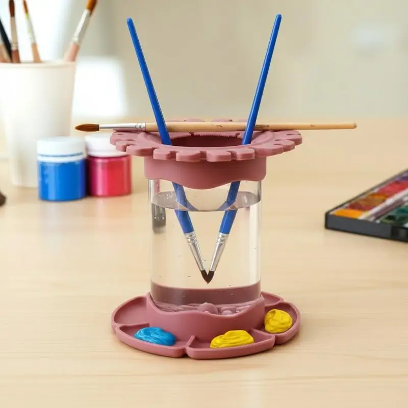 효율적인 세척을 위한 DIY 페인트 브러시 린서(홀더 포함) 예술가와 학생들을 위한 미술 용품