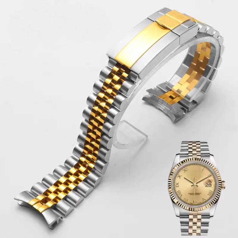 Cinturino Per Rolex Daytona Submariner Sup Gmt Datejust Wristband 904 Cinturino Per Orologio Di Lusso In Acciaio Inossidabile Massiccio 20Mm