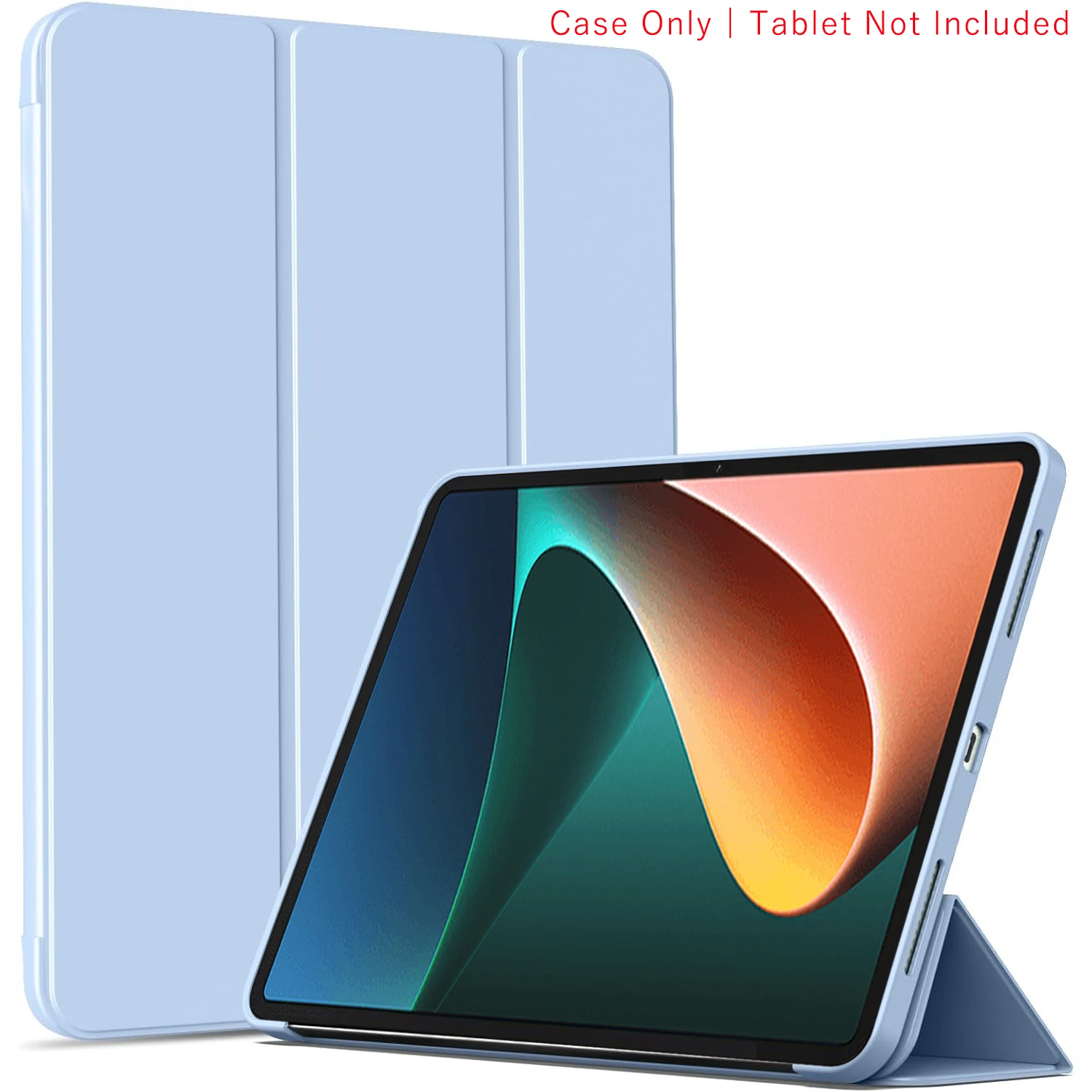 Premium Tri-fold Magnetic Stand PU Leather Protective Tablet Case with Auto Sleep/Wake Function