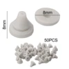 Replacement Shower Head Nozzles Universal Compatibility White 7.6*8*0.5 Mm Durable Material For 4mm Opening Size 3