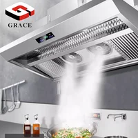 Grace Restaurant Kitchen Appliance Range Hood Stainless Steel Customized Kitchen Island Extractor BBQ Hoods 1