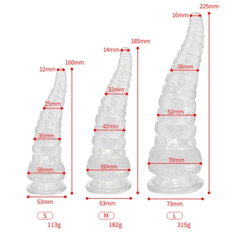 Realistic Octopus Feet Dildo Vaginal G-spot With Suction Cup Anal Plug Hand-free Huge Monster Dildo Female Sex Toys For Women 6