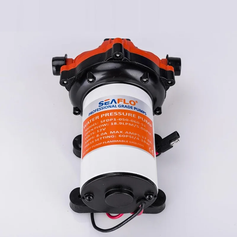 SEAFLO 51 Series 12V SFDP1-050-060-51 3.0-20.0LPM 17-60PSI Diaphragm Pump for Marine Boat RV