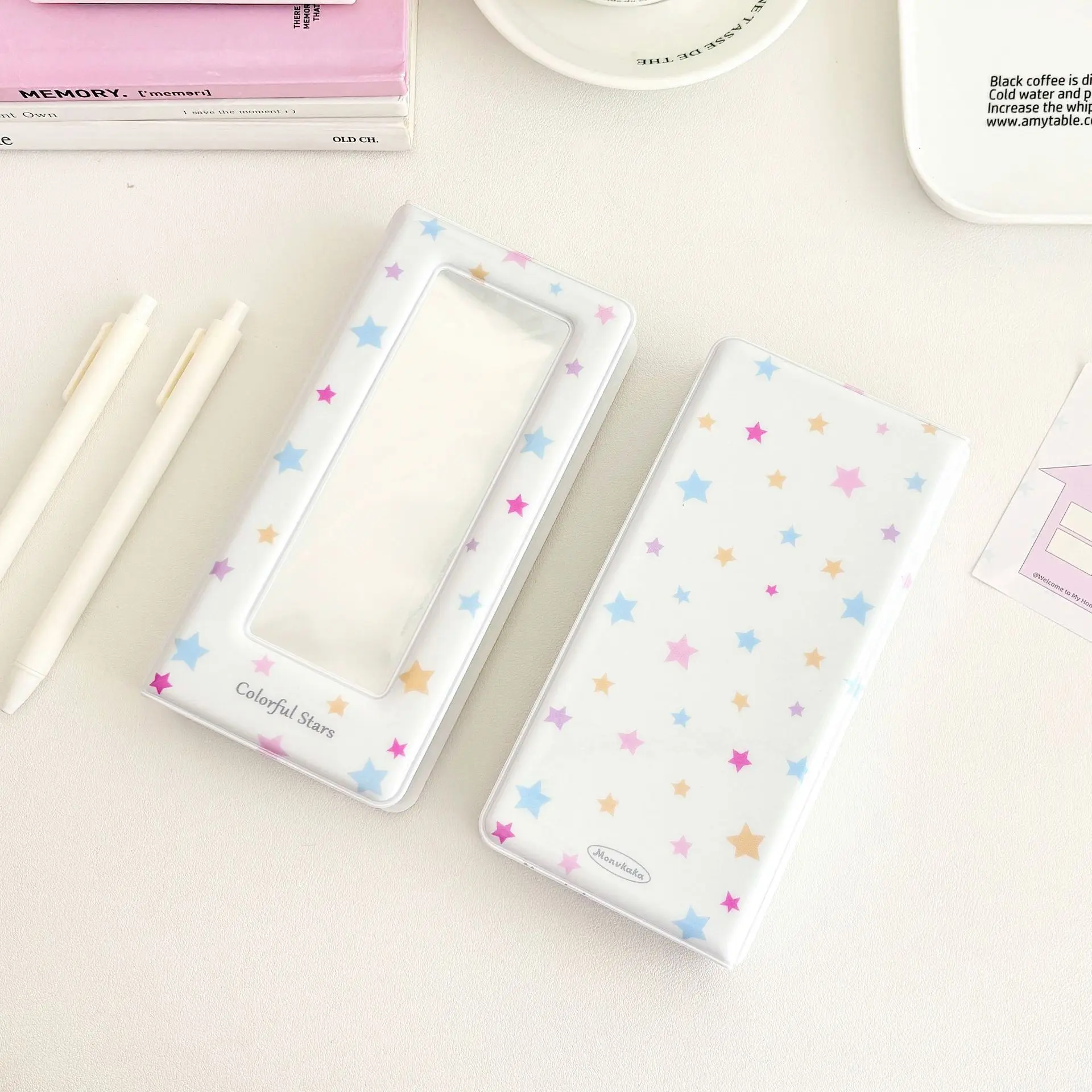 INS Style Korean Cute Life 4 Cut Photo Collection Book Star Minimalist style Idol Photocard Binder 4 Grid Card Storage Album 4